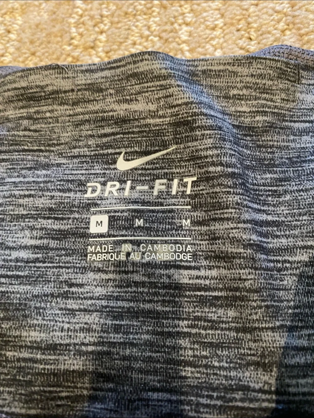 Nike Kids Dark Heather Gray Leggings